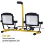 HOMCOM 5,000 Lumen LED Work Lights Dual Head Weather Resistant with Tripod Stand