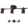 ALEDECO 3 Bulb Wall or Ceiling Mount Track Light Fixture Kitchen and Dining Room - Oil Rubbed Bronze