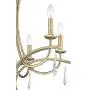 Josephine Silver Leaf Chandelier 26 1/4'' Wide Crystal 6-Light Fixture for Dining Room House Foyer Kitchen Island Entryway Bedroom Living Room - Regency Hill