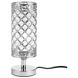 Crystal Table Desk Lamp,Elegant Bedside Light with Crystal Shade, Glam Lamps,Crystal Table Lamp Bedside Nightstand Lamps K9 Crystal Decorative Desk Lamp for Bedroom,Living Room