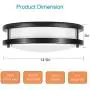 Drosbey 50W LED Flush Mount Ceiling Light Fixture, Ceiling Lights for Kitchen, Bedroom, Bathroom, Garage, Dimmable, 14.5 inch, Super Bright 5000 Lumens, 3000K Warm White Drosbey 50W LED Flush Mount Ceiling Light Fixture, Ceiling Lights for Kitchen, Bedroom, Bathroom, Garage, Dimmable, 14.5 inch, Super Bright 5000 Lumens, 3000K Warm White