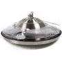 42'' Crystal Ceiling Fan Light with Remote Control Retractable Blade LED Chandelier 3 Colors Dimmable Pendant Lamp for Living Room Bedroom Basement Kitchen
