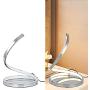 KARMIQI Dimmable LED Table Lamp for Bedroom, 7W Touch Control Table Lamp, Modern Spiral Bedside Nightstand Lamp for Living Room