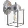 CORAMDEO Outdoor Square Coach Light for Porch, Patio, Deck, Barn, Wet Location, E26 Medium Base Socket, Durable Nickel Finish & Clear Glass