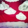 Cloud Pendant Light LED, Floating Cloud Lamps Fixture Cotton Silk Suspension, DIY Handmade Material Hanging Lamp, Creative Cloud Light,for Child Girls Boys Room Bedroom Coffee Decoration