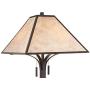 Duarte Mission Rustic Floor Lamp Oil Rubbed Bronze Tapering Square Light Mica Shade for Living Room Reading Bedroom Office - Franklin Iron Works