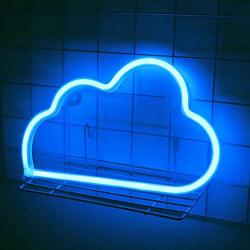 MYGOTO Blue Cloud Neon Light Wall Decor Neon Signs for Bedroom Kids with Table Stand Battery and USB Powered Night Light Home Decoration Bedroom Party Decoration (Blue Cloud)