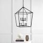 JONATHAN Y JYL7438A Pagoda Lantern Dimmable Adjustable Metal LED Pendant, Classic, Traditional for Dining, Living Room, Kitchen, 20'' 8-Bulb, Oil Rubbed Bronze
