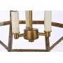 Foyer Lantern Pendant Lighting Fixture with Clear Glass, A1A9 3-Light Chandelier LED Hanging Ceiling Light for Farmhouse, Dining Room, Kitchen, Hallway, D16 H15 Max Chain 45 (Antique Brass)
