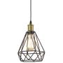YOBO Lighting Vintage Oil Rubbed Bronze Polygon Wire Pendant Light Art Deco YOBO Lighting Vintage Oil Rubbed Bronze Polygon Wire Pendant Light Art Deco