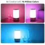 WiFi Smart Table Lamp for Bedrooms, LE LampUX Touch Bedside Lamp Works with Alexa Google Home, Modern Dimmable LED Nightstand Lamp, White & RGB Color Changing Night Light for Kids Room, Living Room