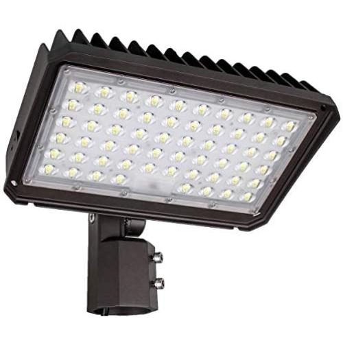 Kadision 150W LED Parking Lot Light with Dusk to Dawn Photocell, Flood Lights with Adjustable Slip Fitter for 2 3/8” Mounting Pole, 5000K 19500LM 100-277V ETL DLC Listed Waterproof Outdoor Area Light