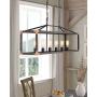 Zeyu 6-Light Dining Room Lighting Fixtures, Modern Island Lights for Kitchen, Oil Rubbed Bronze Finish, 101-6 ORB