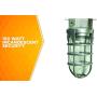 Woods Vandal Resistant Security Light With Ceiling Mount (150W Incandescent Bulb, Silver)