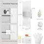 LED Wall Sconce with Remote Control JACKYLED 12W Set of 2 Stepless Dimming LED Wall Lamp Acrylic Material Hardwired Wall Mounted Wall Lights for Living Room Bedroom Hallway Room Decor Dimmable No Plug