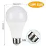 Yueximei Dusk to Dawn Light Bulb, A21 12W(100W Equivalent) Smart Sensor Light Bulbs Automatic On/Off, E26 Base, 2700k Warm White, Indoor/Outdoor Front Door, Hallway, Porch, Garage, Patio, Yard, 2 Pack