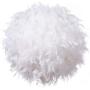 Waneway Feather Lamp Shade for Ceiling Pendant Light, Lampshade for Table Lamp and Floor Lamp for Living Room, Bedroom, Wedding or Party Decoration, Diameter 15.7 inches, White