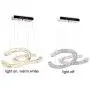 Modern Crystal Chandelier Light Fixtures 2 C Rings LED Pendant Lighting Adjustable Stainless Steel Ceiling Hanging Lamps for Living Room Bedroom Staircase (2C Warm White) Modern Crystal Chandelier Light Fixtures 2 C Rings LED Pendant Lighting Adjustable Stainless Steel Ceiling Hanging Lamps for Living Room Bedroom Staircase (2C Warm White)