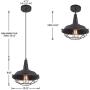 Heircido 2 Pack Industrial Cage Pendant Light Vintage Farmhouse Hanging Light Fixtures for Kitchen Dining Room, Restaurant, Hallway,Entryway, Matte Black Heircido 2 Pack Industrial Cage Pendant Light Vintage Farmhouse Hanging Light Fixtures for Kitchen Dining Room, Restaurant, Hallway,Entryway, Matte Black