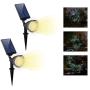 CANAGER Solar Spotlights Outdoor,Waterproof Solar Powered Landscape Lights for Yard,Garden,Driveway-WARM-2Packs