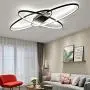 Living Room LED Ceiling Lights Dimmable Light Fixtures Ceiling Flush Mount with Remote Control Ceiling Lighting, Modern Chic Oval Design Chandelier for Bedroom Dining Room Kitchen Lamp (Black) Living Room LED Ceiling Lights Dimmable Light Fixtures Ceiling Flush Mount with Remote Control Ceiling Lighting, Modern Chic Oval Design Chandelier for Bedroom Dining Room Kitchen Lamp (Black)