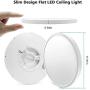 LED Flush Mount Ceiling Light Fixture 12 Inch 24W, 3200LM, 5000K Daylight White Modern Ceiling Lamp,Under One-Inch Thick LED Ceiling Light for Bedroom Closet Stairwell Hallway Kitchen Remodel Light