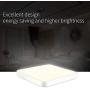 36W Flush Mount LED Ceiling Light Fixture, 20inch Square LED Ceiling Lamp, 3200K Warm White, 180W Equivalent, Super Bright 8000lm LED Light Fixture for Bedroom, Living Room, Kitchen