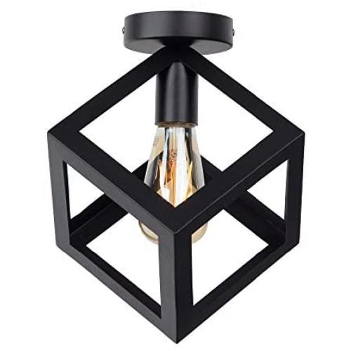 Modern Ceiling Lamps Fixture Geometric Iron Flush Mount Ceiling Lighting Fixtures for Hallway Balcony Kitchen Dining Room Living Room