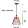 Vintage Farmhouse Pendant Lighting Rose Gold Chicken Wire Lamp Shade, Industrial Dining Room Lighting Fixtures Hanging Lamp Salking, Adjustable Hanging Pendant Light for Kitchen Barn Foyer Entryway