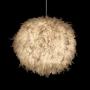 Ccoco Pendant Light Shade, Ceiling Lamp Shade Spherical Feather High Light Romantic Hanging Transparency Soft Lighting E27 Lamp Holder Ceiling Chandelier, for Bedroom Living Room Christmas