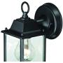 LIT-PaTH Outdoor Wall Lantern, Wall Sconce as Porch Lighting Fixture, E26 Base 100W Max., Aluminum Housing Plus Glass, Water-Proof and Outdoor Rated, ETL Qualified, 2-Pack (Black)