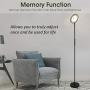 Tangkula Sky LED Torchiere Floor Lamp, Dimmable Standing Light with 3 Light Options, Ideal for Living Room, Bedroom and Office (Black)