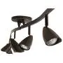 Globe Electric 59376 Grayson 6-Light Adjustable S-Shape Track Lighting, Bronze Color, Oil Rubbed Finish, Bulbs Included