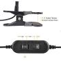LEPOWER Clip on Light/Reading Light/Light Color Changeable/Night Light Clip on for Desk, Bed Headboard and Computers (Black)
