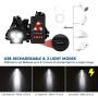 Upgrade Chest Running Light for Runners & Joggers - ORHOMELIFE Outdoor Night Safety Run Light with 3 XPG LEDS, 500Lumen, USB Rechargeable, 120° Adjustable Beam for Camping, Running, Jogging, Hiking