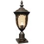 Bellagio Vintage Outdoor Post Light Bronze 25 inch Tall Fixture with Pier Mount for Deck Patio Entryway - John Timberland