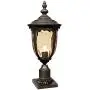Bellagio Vintage Outdoor Post Light Bronze 25 inch Tall Fixture with Pier Mount for Deck Patio Entryway - John Timberland