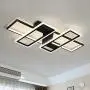 FangYanMei Modern Ceiling lamp,dimmable 108W Modern LED Chandelier Flush Mount,4 Squares Acrylic Ceiling Lamp Fixture for Bedroom Dining Study Room,Black FangYanMei Modern Ceiling lamp,dimmable 108W Modern LED Chandelier Flush Mount,4 Squares Acrylic Ceiling Lamp Fixture for Bedroom Dining Study Room,Black