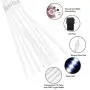 Number-one Meteor Shower Lights, LED Falling Rain Lights 50cm 10 Tube 480 LEDs Falling Raindrop Light, Waterproof Icicle Snow Fall String Lights for Xmas Tree Parties Wedding Garden (Blue)