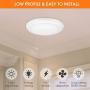 Lumbien LED Ceiling Light Fixture, 1600LM 15W Flush Mount LED Disk Light for Closets, Pantry, hallways, bedrooms, Basements, Laundry Rooms(White,4000K Cool White)