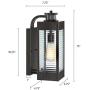 MOTINI Motion Sensor Outdoor Wall Light Lantern Modern Waterproof Wall Sconce with ORB Finish for Porch,Entryway Exterior Light Fixture,Bulb Included