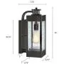 MOTINI Motion Sensor Outdoor Wall Light Lantern Modern Waterproof Wall Sconce with ORB Finish for Porch,Entryway Exterior Light Fixture,Bulb Included