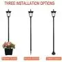 Outdoor Solar Lamp Post Light, 67"Solar Powered Street Lights with Planter for Landscape Pathway Street Patio Yard Outdoor Solar Lamp Post Light, 67"Solar Powered Street Lights with Planter for Landscape Pathway Street Patio Yard