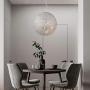 Luxury K9 Crystal Chandelier Modern Ball Pendant Lamp Hanging Light Fixtures Dining Room Chandelier Diameter 50CM Without Light Source G9 × 8 Luxury K9 Crystal Chandelier Modern Ball Pendant Lamp Hanging Light Fixtures Dining Room Chandelier Diameter 50CM Without Light Source G9 × 8
