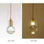 Modo Lighting Glass Globe Pendant Light Mid Century Modern Ceiling Light Adjustable Chandelier with Glass Shade, Metal Hanging Light Fxiture for Living Dining Room Farmhouse