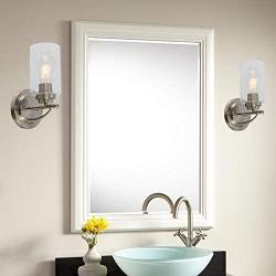 TODOLUZ Bathroom Sconce Wall Light in Brushed Nickel 1-Light Vanity Wall Lamp Suitable for Bedroom Living Room