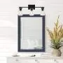 TULUCE Vintage Bathroom Lighting,3 Light Wall Lights,Black Industrial Farmhouse Sconces Wall Lighting Finish with Clear Glass Shade for Bathroom,Mirror Cabinets,Vanity Table,Living Room,Foyer,Hallway.
