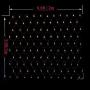 LED Net Lights Christmas Day Decrotion, 200 LED 9.8ft x 6.6ft Fairy String Decorative Mesh Light Warm White for a Wedding Cocktail Party Birthday BBQ Bistro Cafe by YIZHOUER