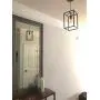 Pendant Light, Industrial Retro Loft Design, Black Rectangle Cage Hanging Ceiling Lamp, Retro Lighting Fixture for Kitchen Island Dining Room… (Hardware)