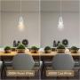 JARLSTAR 10W LED Pendant Light 3000K 920LM Spot Light Inustrial Modern COB Hanging Light for Dining Room Bar Counter Restaurant, Adjustable Cord, White